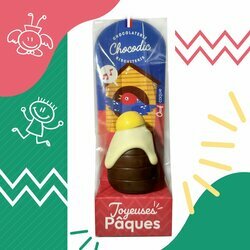 Sachet avec oeuf coque de Pques