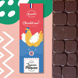 Tablettes de chocolat Pques Saveur Chocolat Noir 73% de Cacao