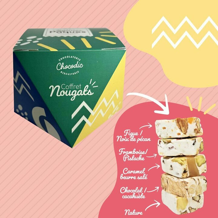 Composition du coffret de Nougats de Pques