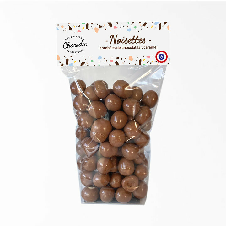 Sachet de Noisettes Lait Caramel de Pques