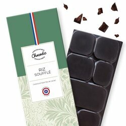 Tablette chocolat noir riz soufflé Tablette chocolat Saveur Chocolat noir riz soufflé