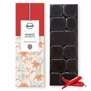 Tablette chocolat Noir piment d'Espelette 