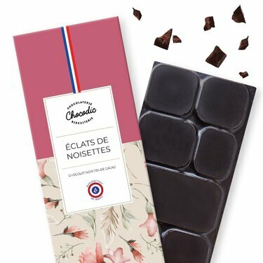 Tablette chocolat noir éclats de noisettes