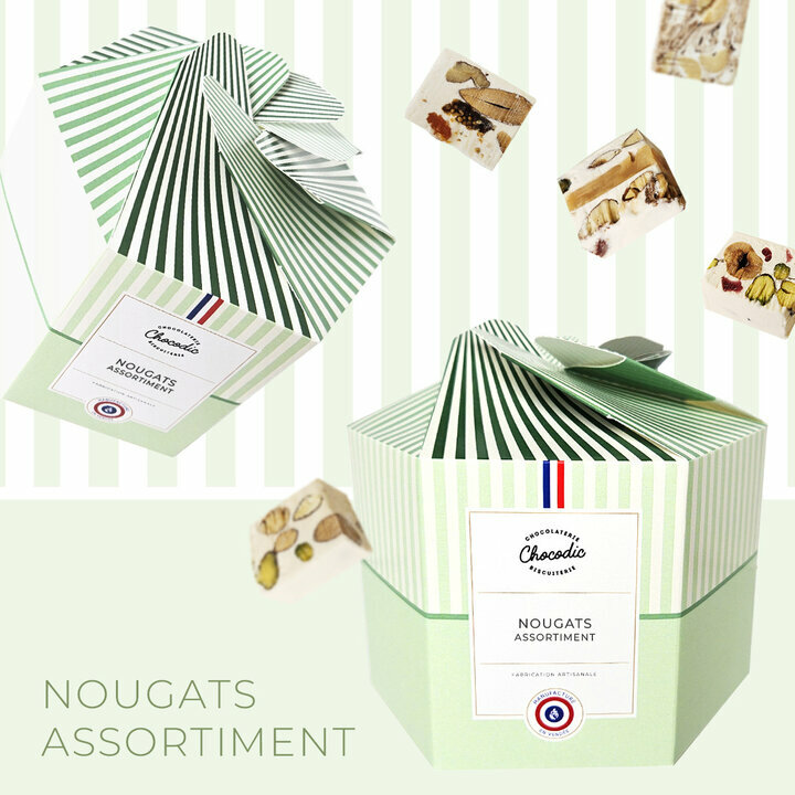 Coffret de nougats emball� individuellement