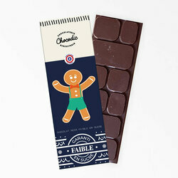 Tablette de chocolat Noir Faible en sucre de Nol