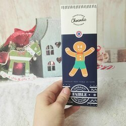 Tablette de chocolat de Nol Faible en Sucre Saveur chocolat noir
