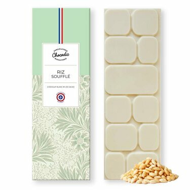 Tablette chocolat Blanc riz soufflé
