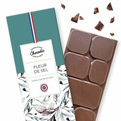 Tablette chocolat Lait fleur de sel Tablette chocolat Saveur Chocolat Lait et fleur de sel
