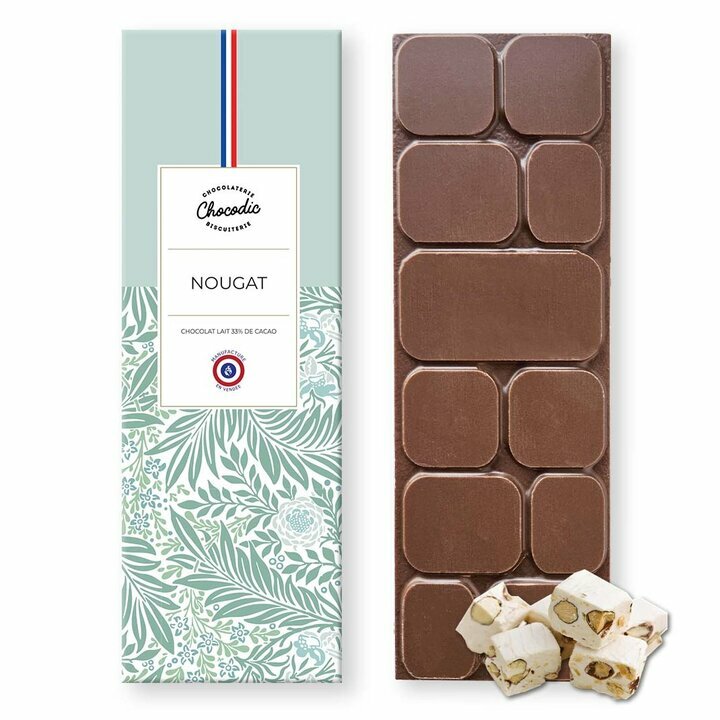 Tablette chocolat Lait nougat Tablette chocolat Lait nougat