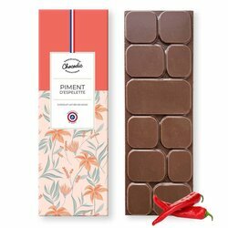 Tablette chocolat Lait piment d'Espelette