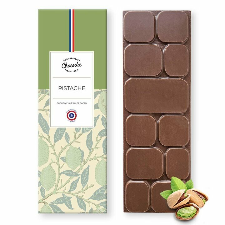 Tablette chocolat Lait pistache Tablette chocolat Lait pistache