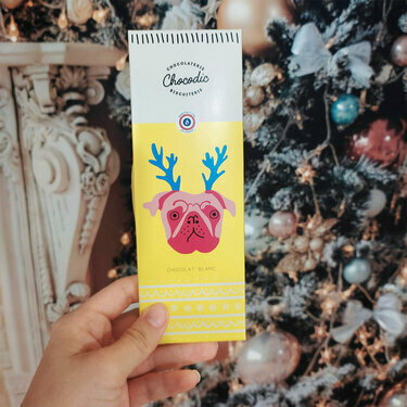 Tablette de chocolat Noël Blanc 31% de cacao