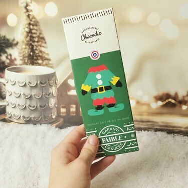 Tablette de chocolat Lait de Noël faible en sucre