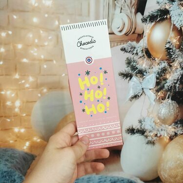 Tablette de chocolat Noël Noir éclats de noisettes