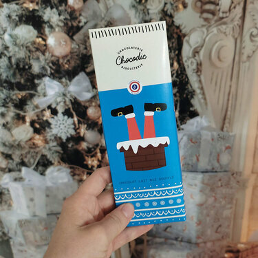 Tablette de chocolat Noël Lait riz soufflé