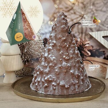 Sapin enneigé de Noël