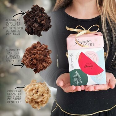 Cube cadeau Roses des Sables