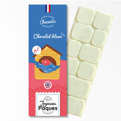Tablette de chocolat Blanc Pques 