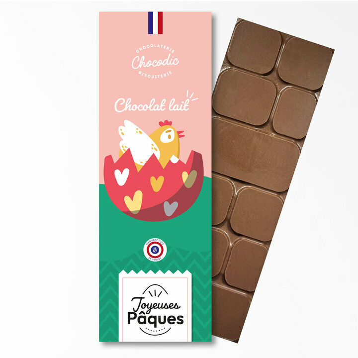 Tablette de chocolat Lait de Pques