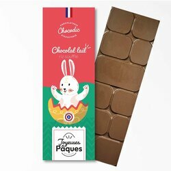 Tablette de chocolat Pques - Lait riz souffl