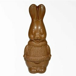 Moulage en chocolat lait Lapin Chandail de Pques