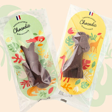 Lot Crocodile et Girafe - Collection P&acirc;ques