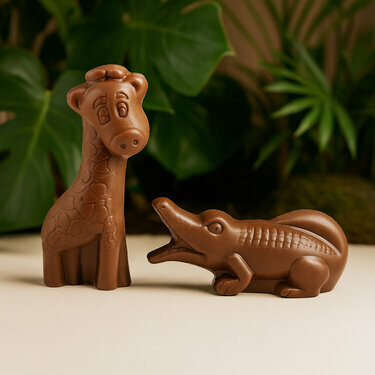 Lot Crocodile et Girafe - Collection P&acirc;ques