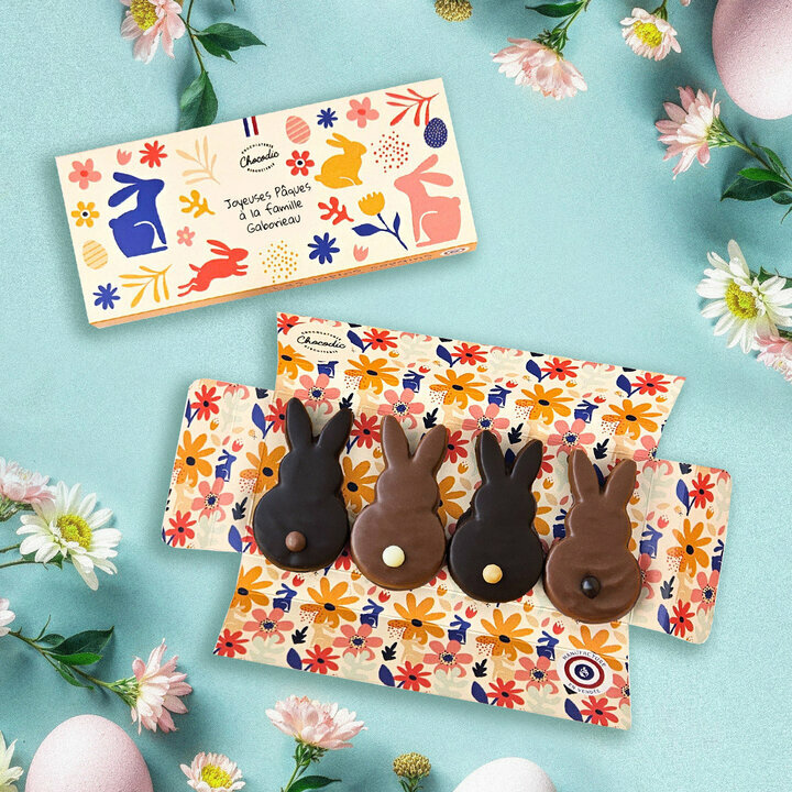 Coffret les Lapins Copains Personnalis�s - Collection P�ques