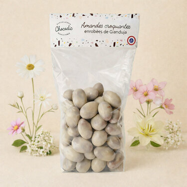 Sachet d'Amandes Gianduja de P&acirc;ques