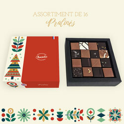 Coffret Pralin�s - 16 chocolats