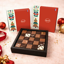 Coffret Luxe de chocolats pralin�s de No�l