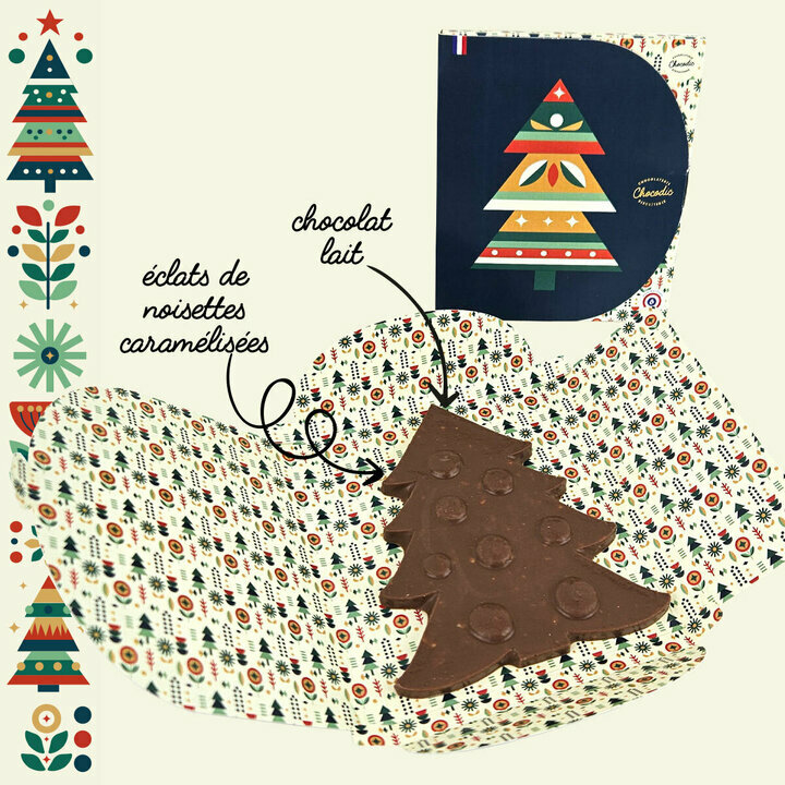Composition Sapin de No�l en chocolat - No�l