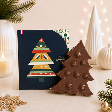 Sapin de No&euml;l en chocolat - No&euml;l