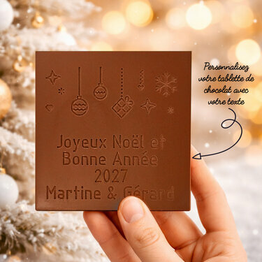 La Carte &agrave; Croquer de No&euml;l Personnalisable