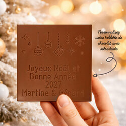 La Carte � Croquer de No�l personnalis�